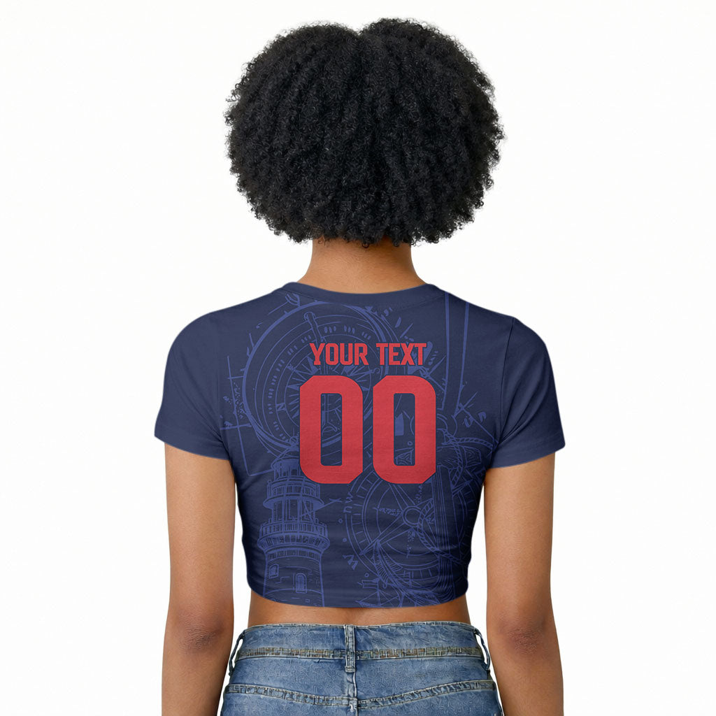 Cape Verde Small Island Big Stage Custom Raglan Cropped T shirt Guardian of the Atlantic