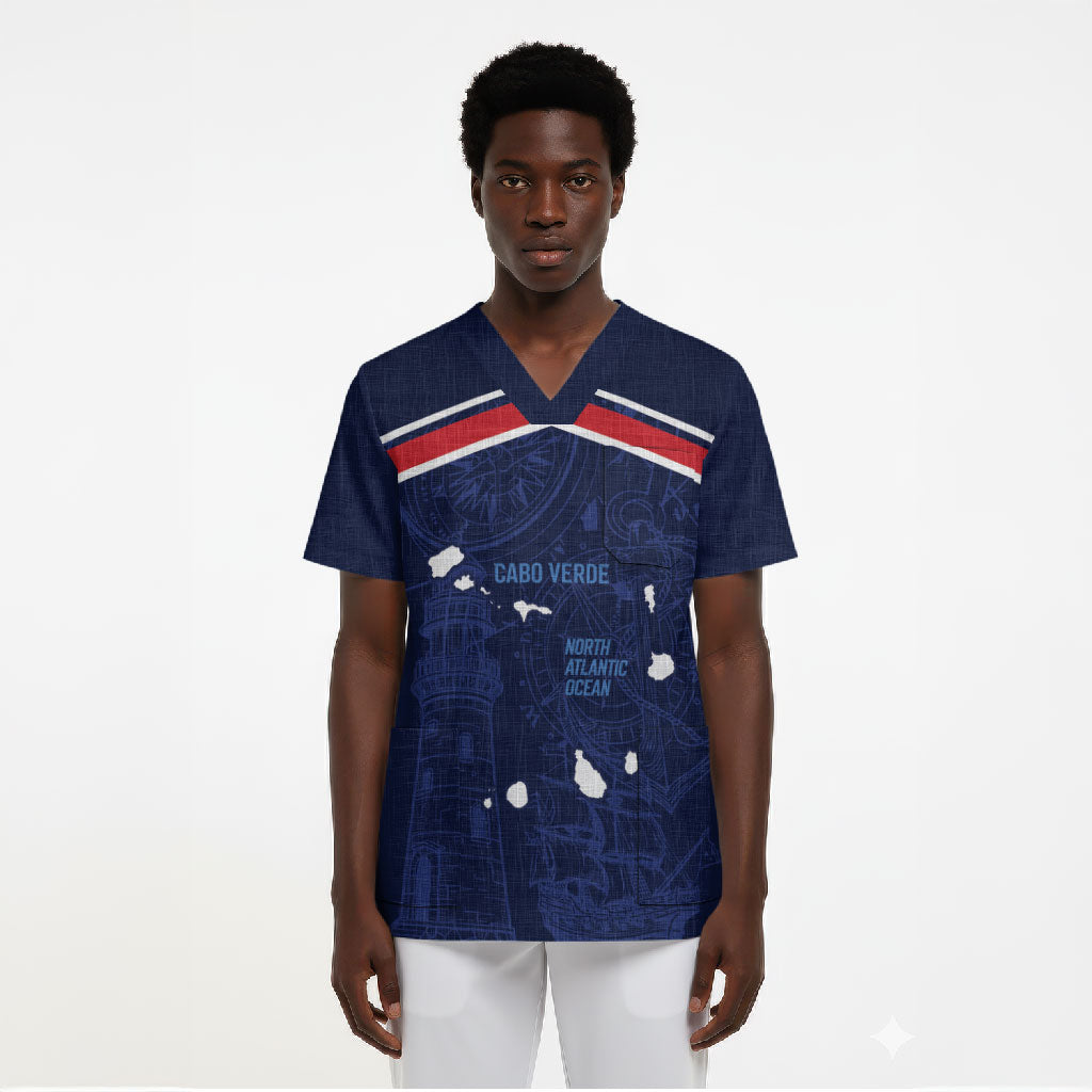 Cape Verde Small Island Big Stage Custom Scrub Top Guardian of the Atlantic