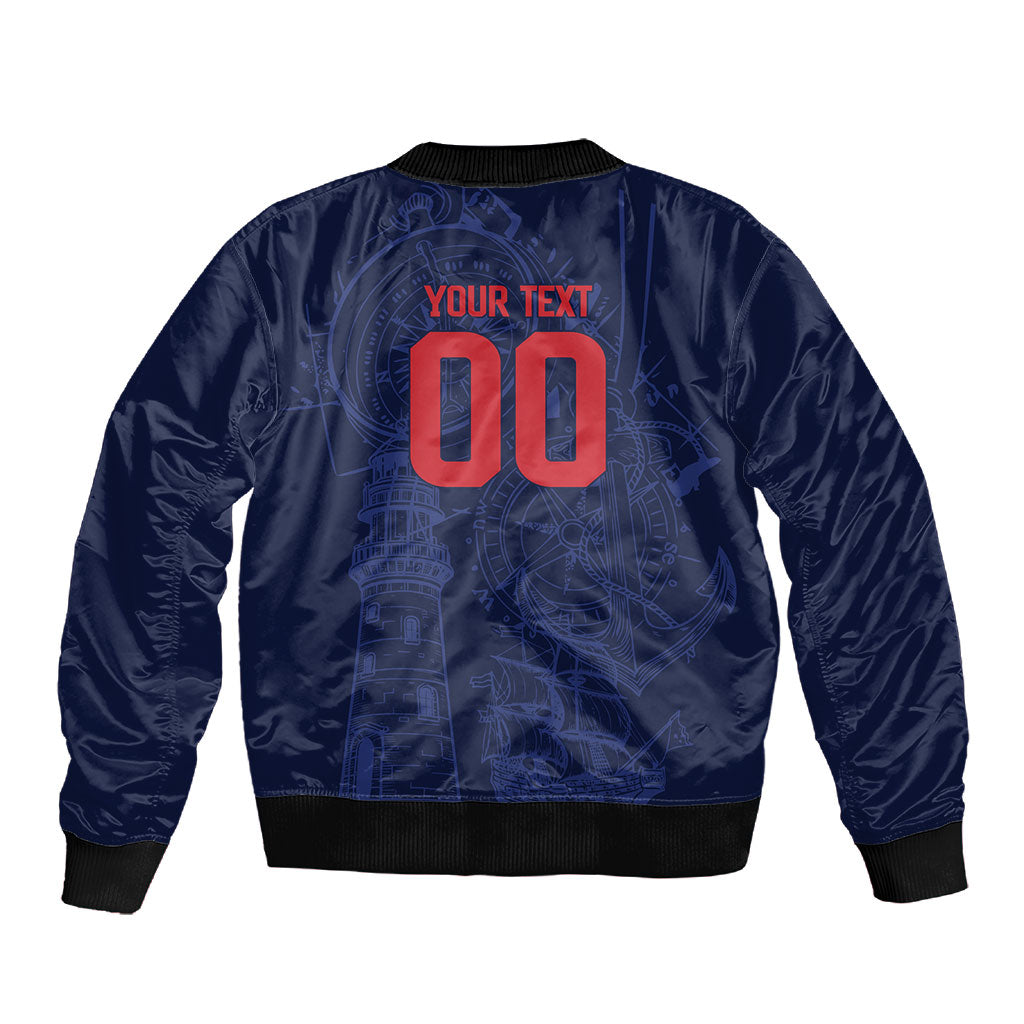 Cape Verde Small Island Big Stage Custom Sleeve Zip Bomber Jacket Guardian of the Atlantic