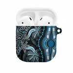 Polynesia Mixed African Dashiki AirPods Case Afro-pacific Culture - Blue
