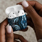 Polynesia Mixed African Dashiki AirPods Case Afro-pacific Culture - Blue