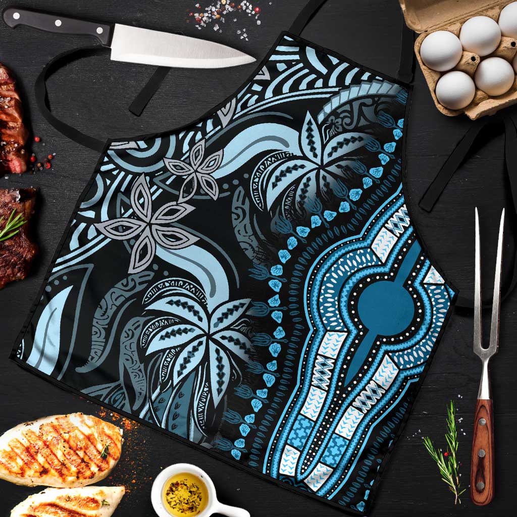 Polynesia Mixed African Dashiki Apron Afro-pacific Culture - Blue