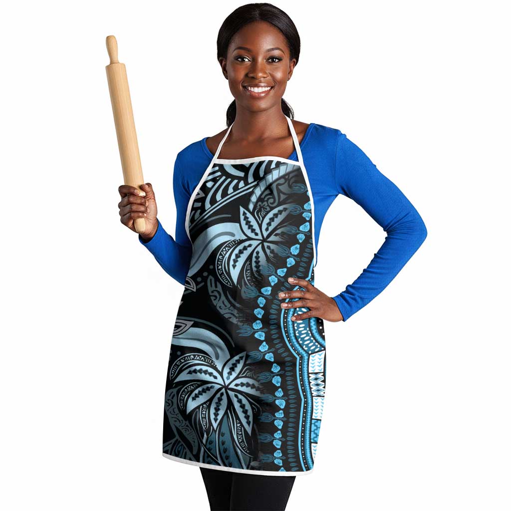 Polynesia Mixed African Dashiki Apron Afro-pacific Culture - Blue