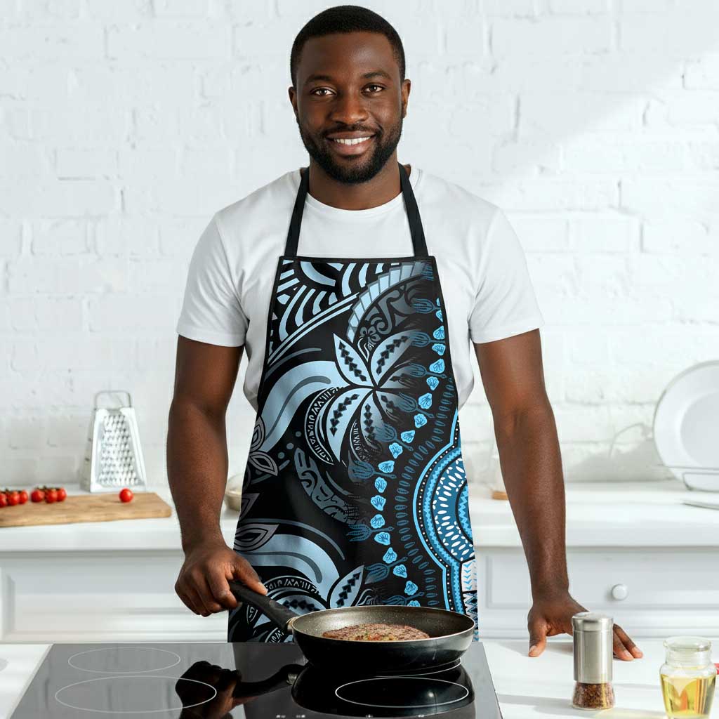 Polynesia Mixed African Dashiki Apron Afro-pacific Culture - Blue