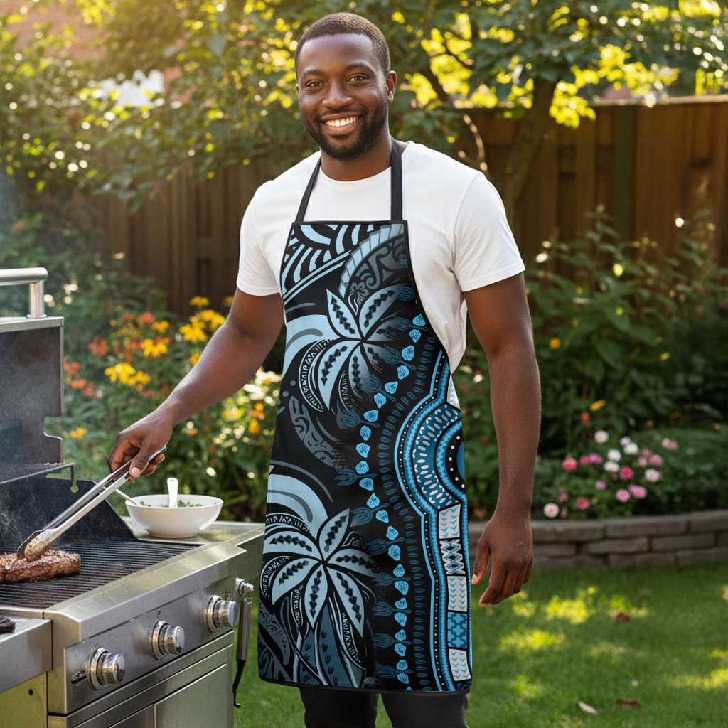 Polynesia Mixed African Dashiki Apron Afro-pacific Culture - Blue