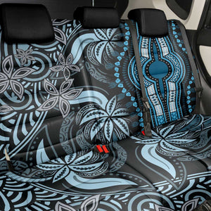 Polynesia Mixed African Dashiki Back Car Seat Cover Afro-pacific Culture - Blue