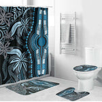 Polynesia Mixed African Dashiki Bathroom Set Afro-pacific Culture - Blue