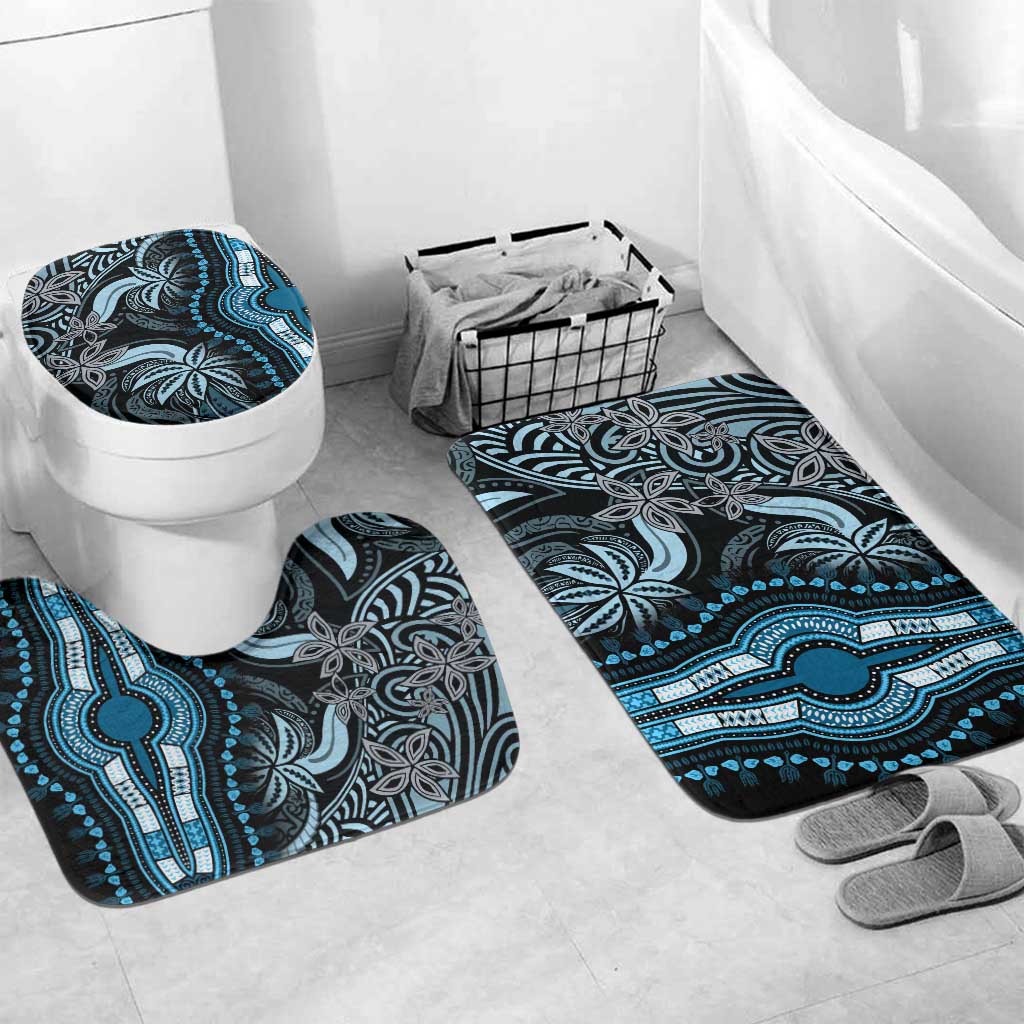 Polynesia Mixed African Dashiki Bathroom Set Afro-pacific Culture - Blue