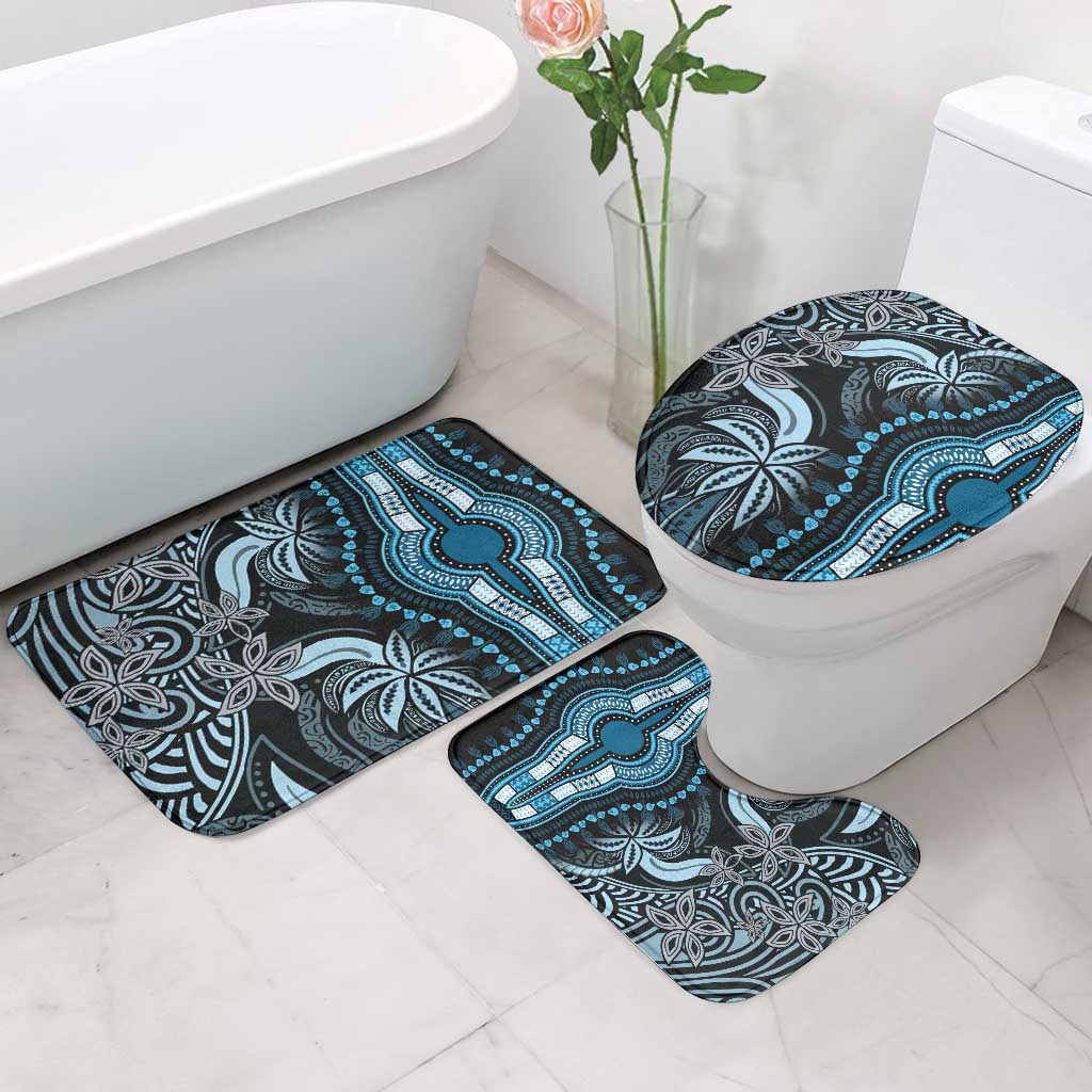 Polynesia Mixed African Dashiki Bathroom Set Afro-pacific Culture - Blue