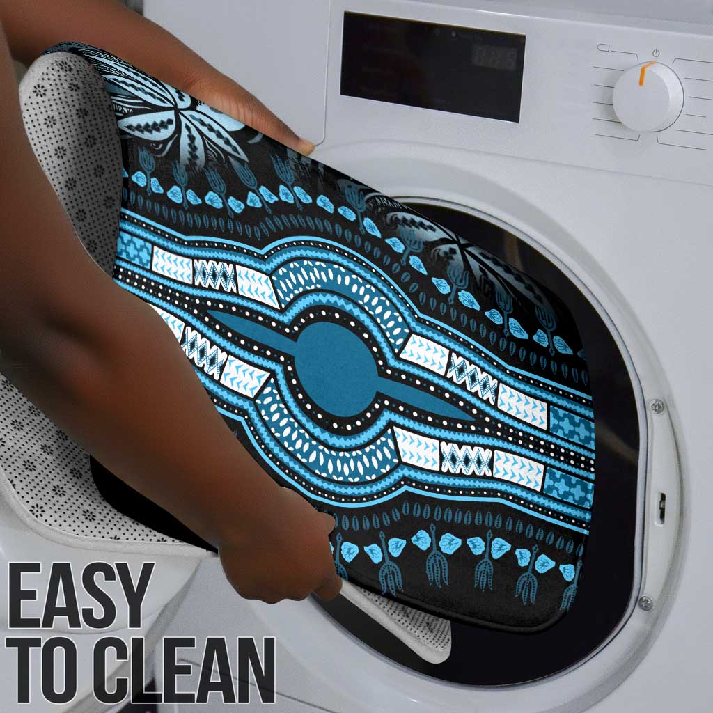 Polynesia Mixed African Dashiki Bathroom Set Afro-pacific Culture - Blue
