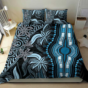 Polynesia Mixed African Dashiki Bedding Set Afro-pacific Culture - Blue