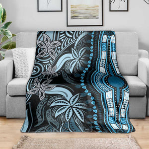 Polynesia Mixed African Dashiki Blanket Afro-pacific Culture - Blue