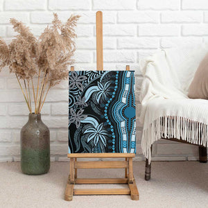 Polynesia Mixed African Dashiki Canvas Wall Art Afro-pacific Culture - Blue