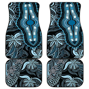 Polynesia Mixed African Dashiki Car Mats Afro-pacific Culture - Blue