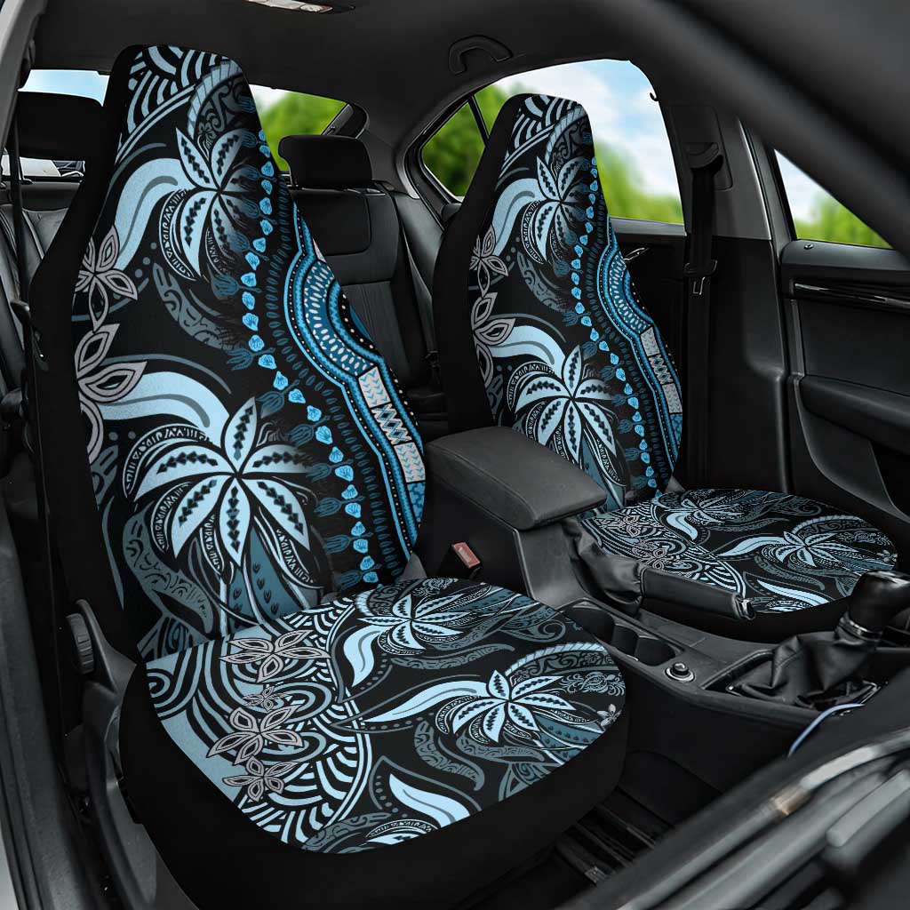 Polynesia Mixed African Dashiki Car Seat Cover Afro-pacific Culture - Blue