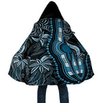 Polynesia Mixed African Dashiki Cloak Afro-pacific Culture - Blue
