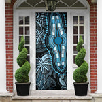 Polynesia Mixed African Dashiki Door Cover Afro-pacific Culture - Blue