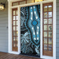 Polynesia Mixed African Dashiki Door Cover Afro-pacific Culture - Blue