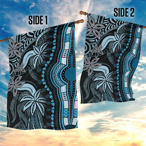 Polynesia Mixed African Dashiki Garden Flag Afro-pacific Culture - Blue