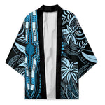 Polynesia Mixed African Dashiki Kimono Afro-pacific Culture - Blue