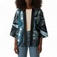 Polynesia Mixed African Dashiki Kimono Afro-pacific Culture - Blue