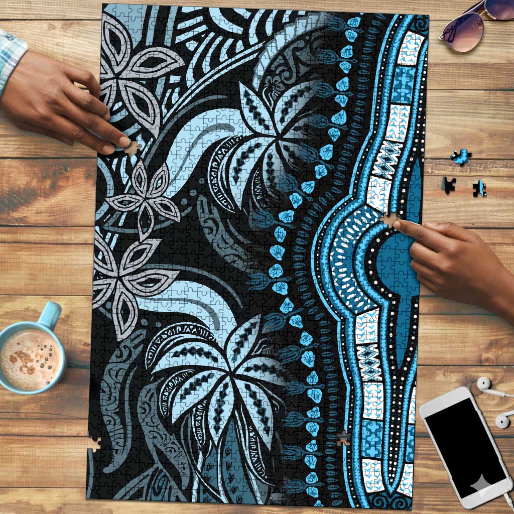 Polynesia Mixed African Dashiki Puzzle Afro-pacific Culture - Blue
