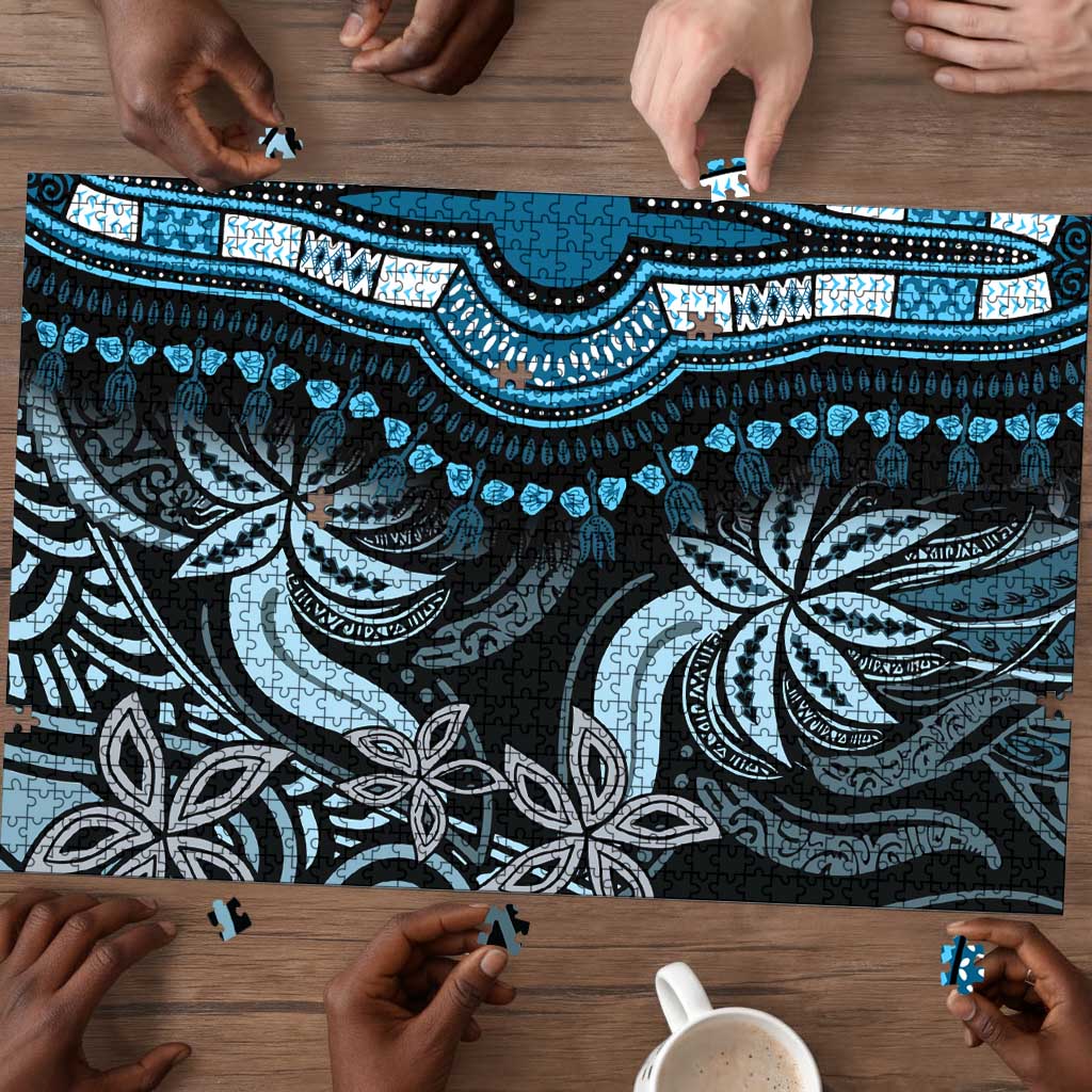 Polynesia Mixed African Dashiki Puzzle Afro-pacific Culture - Blue