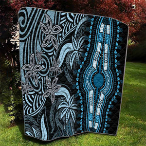 Polynesia Mixed African Dashiki Quilt Afro-pacific Culture - Blue