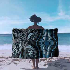 Polynesia Mixed African Dashiki Sarong Afro-pacific Culture - Blue