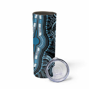 Polynesia Mixed African Dashiki Skinny Tumbler Afro-pacific Culture - Blue