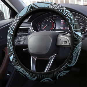 Polynesia Mixed African Dashiki Steering Wheel Cover Afro-pacific Culture - Blue