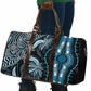 Polynesia Mixed African Dashiki Travel Bag Afro-pacific Culture - Blue