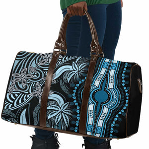 Polynesia Mixed African Dashiki Travel Bag Afro-pacific Culture - Blue