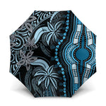 Polynesia Mixed African Dashiki Umbrella Afro-pacific Culture - Blue