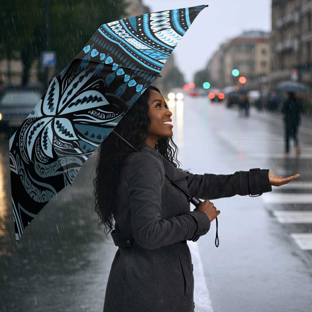 Polynesia Mixed African Dashiki Umbrella Afro-pacific Culture - Blue