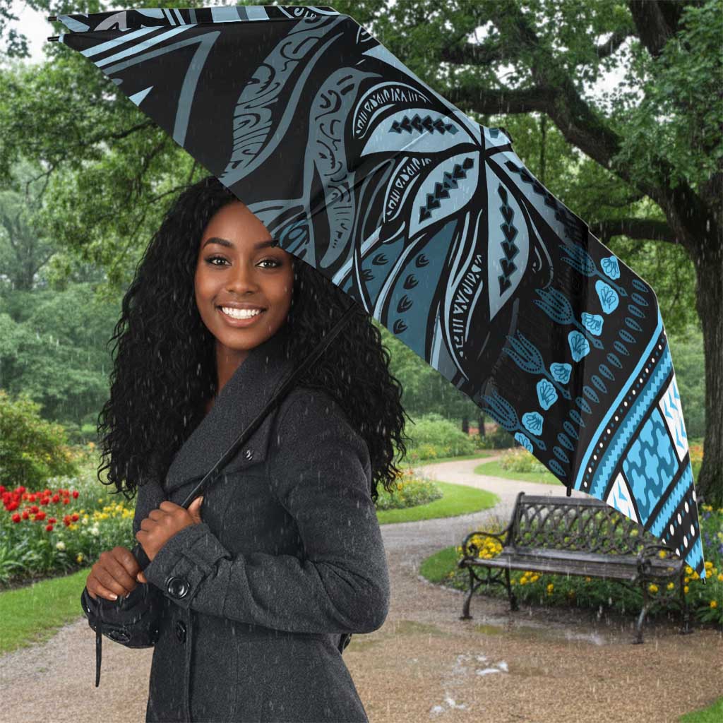 Polynesia Mixed African Dashiki Umbrella Afro-pacific Culture - Blue