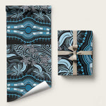 Polynesia Mixed African Dashiki Wrapping Paper Afro-pacific Culture - Blue - African Pride