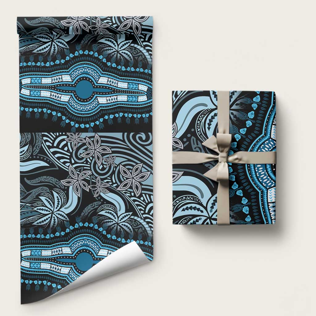 Polynesia Mixed African Dashiki Wrapping Paper Afro-pacific Culture - Blue - African Pride