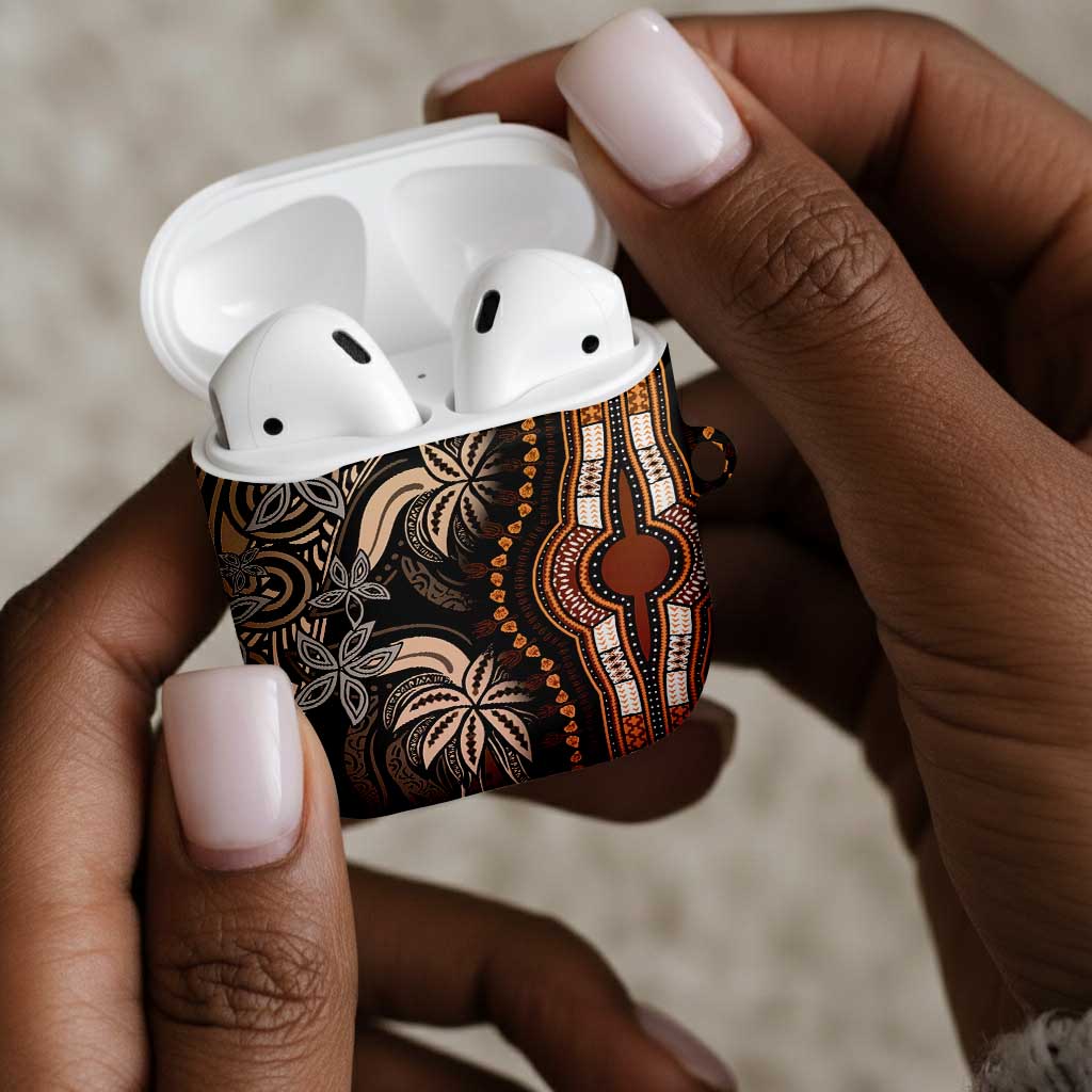 Polynesia Mixed African Dashiki AirPods Case Afro-pacific Culture - Gold