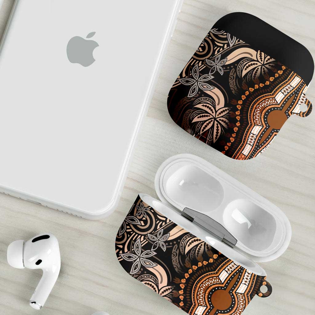 Polynesia Mixed African Dashiki AirPods Case Afro-pacific Culture - Gold
