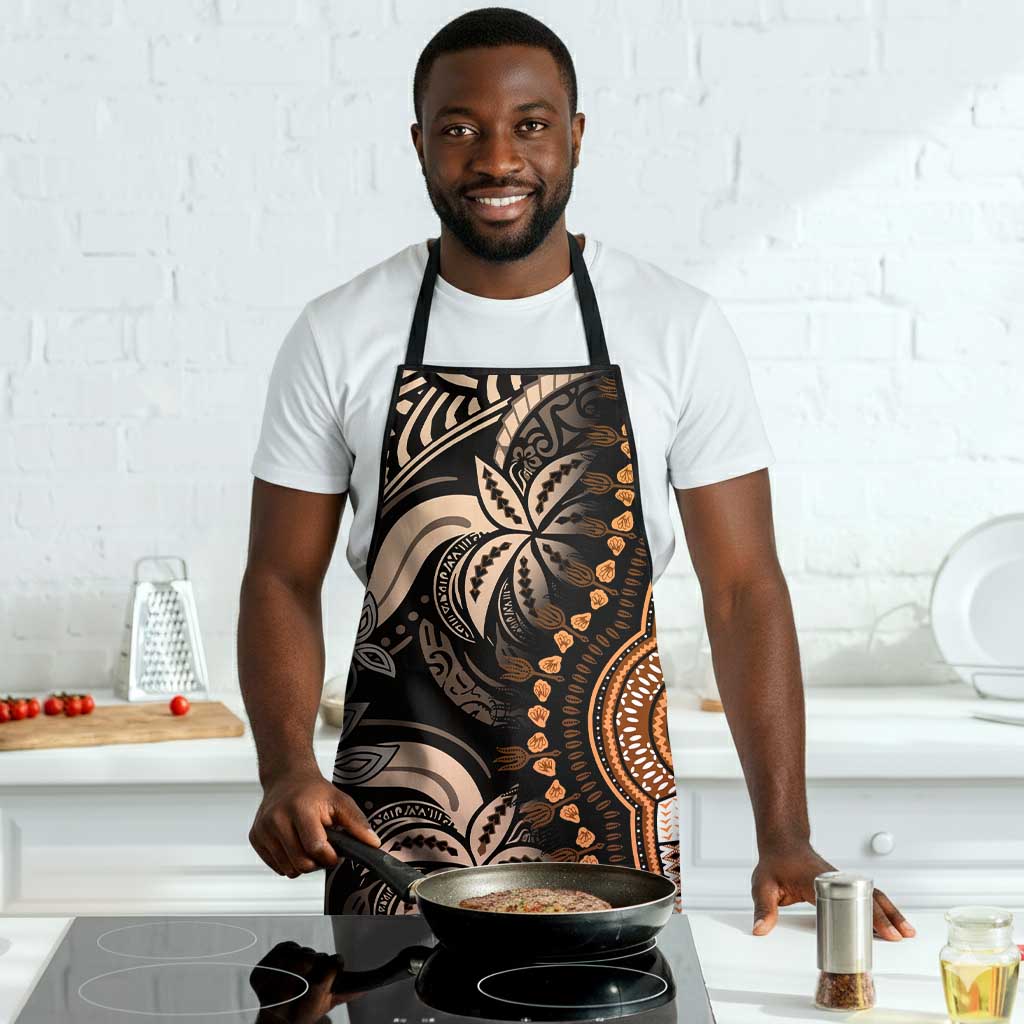 Polynesia Mixed African Dashiki Apron Afro-pacific Culture - Gold