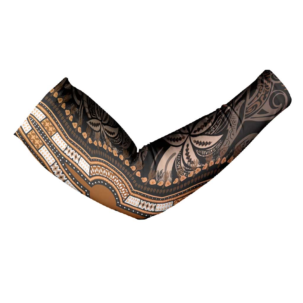Polynesia Mixed African Dashiki Arm Sleeves Afro-pacific Culture - Gold