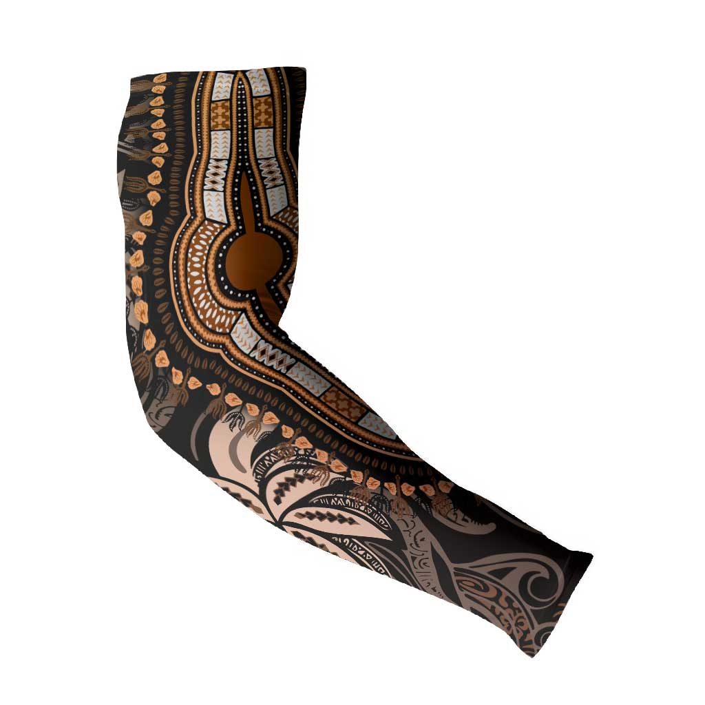 Polynesia Mixed African Dashiki Arm Sleeves Afro-pacific Culture - Gold