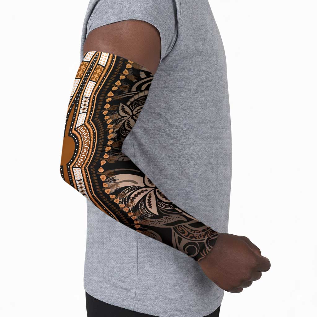 Polynesia Mixed African Dashiki Arm Sleeves Afro-pacific Culture - Gold