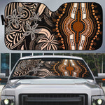 Polynesia Mixed African Dashiki Auto Sun Shade Afro-pacific Culture - Gold