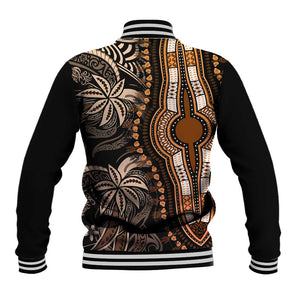 Polynesia Mixed African Dashiki Baseball Jacket Afro-pacific Culture - Gold