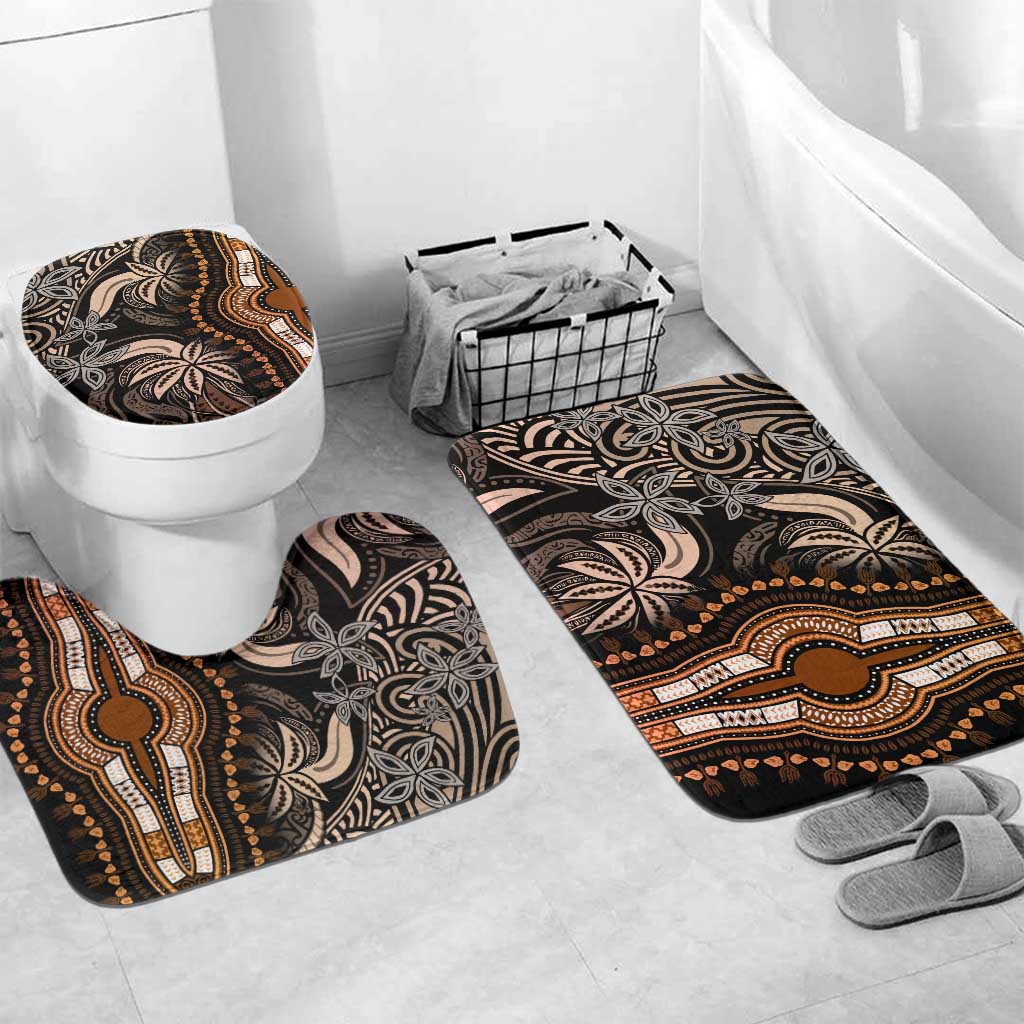 Polynesia Mixed African Dashiki Bathroom Set Afro-pacific Culture - Gold