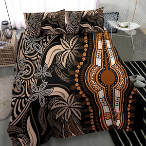 Polynesia Mixed African Dashiki Bedding Set Afro-pacific Culture - Gold