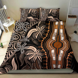 Polynesia Mixed African Dashiki Bedding Set Afro-pacific Culture - Gold