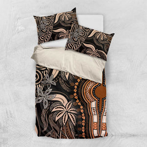 Polynesia Mixed African Dashiki Bedding Set Afro-pacific Culture - Gold